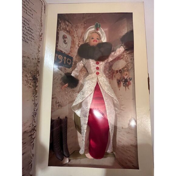 Hallmark Special Edition Holiday Memories Barbie Doll 1995 Best Christmas Wishes - Picture 2 of 11